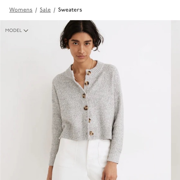 Madewell Broadway Button-Up Cardigan XS - Picture 7 of 9